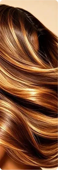 Cabello largo, brillante y saludable